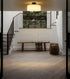 Black Semi Flush Mount Ceiling Light with Fabric Drum Shade Dimmable